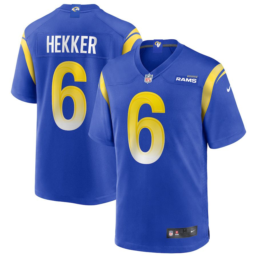 Men Los Angeles Rams #6 Johnny Hekker Nike Royal Game NFL Jersey